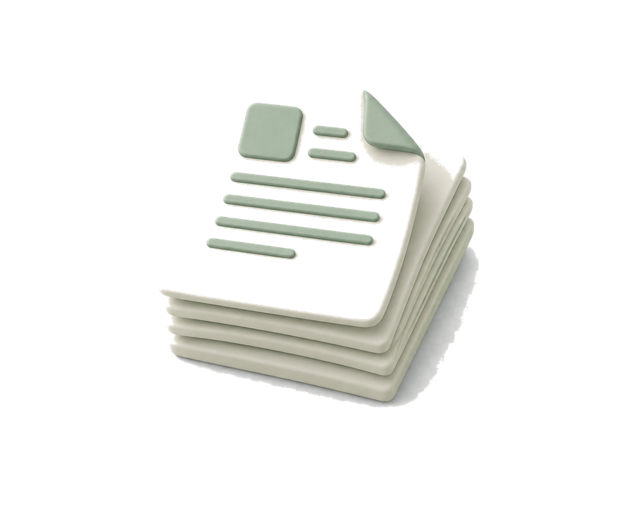 Illustrasjon av dokumenter som representerer datakilder